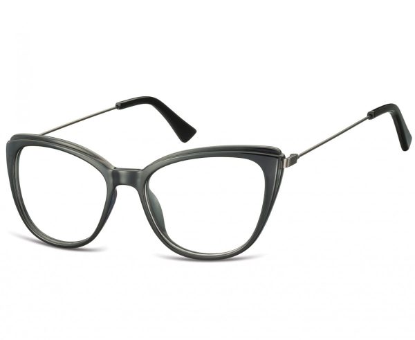 Okulary oprawki zerówki korekcyjne Kocie Oczy Sunoptic AC8 czarne