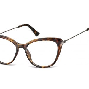 Okulary oprawki zerówki korekcyjne Kocie Oczy Sunoptic AC8D szylkret