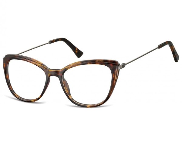 Okulary oprawki zerówki korekcyjne Kocie Oczy Sunoptic AC8D szylkret