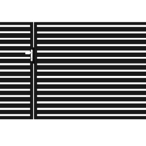 BramoFurtka typ PALISADA 60 - 1,50+2,50 x 1,50 m - malowana proszkowo