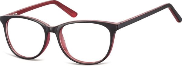Oprawki okulary optyczne Sunoptic CP152F czarno-czerwone