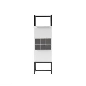 Szafka wysoka biała mat 50 cm Glory