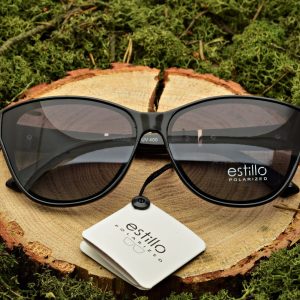 Damskie okulary przeciwsłoneczne polaryzacyjne czarne EST-05