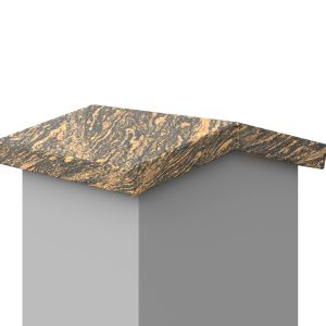 Daszek dwuspadzisty klejony granitowy Gold Antracite 2cm LAPPATO