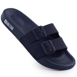 Klapki męskie plażowe basenowe granatowe Big Star RR174A038