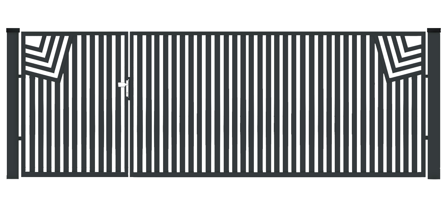 BramoFurtka typ CLASSIC - 1,50+2,50 x 1,50 m - malowana proszkowo