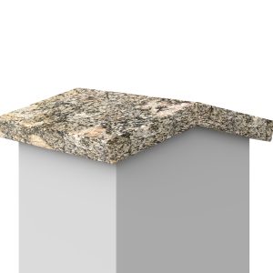 Daszek dwuspadzisty klejony granitowy Alaska Gold 3cm
