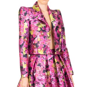 KRÓTKA MARYNARKA W KWIATOWY PRINT