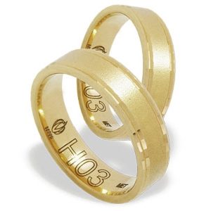 Obrączka z żółtego złota ŁH-03Z-light-k