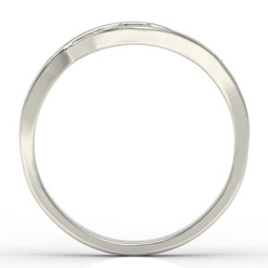 Pierścionek z białego złota z rubinami i brylantami AP-97B