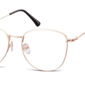 Oprawki okulary Pilotki zerówki korekcyjne 924G złote