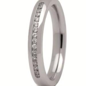 Obrączka z białego złota ST-277B-m