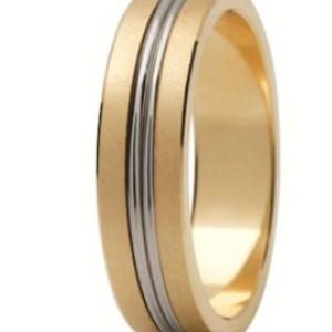 Obrączka z żółtego i białego złota ST-148ZB-k
