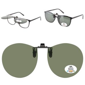 Nakładki przeciwsłoneczne polaryzacyjne na okulary korekcyjne C10A zielone
