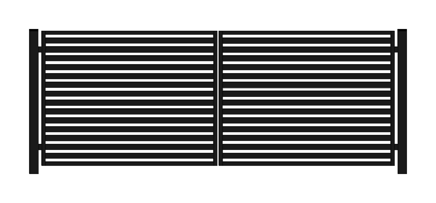 Brama typ WALL 60 - antracyt , brązowa , czarna , szara , zielona - 4,00 m