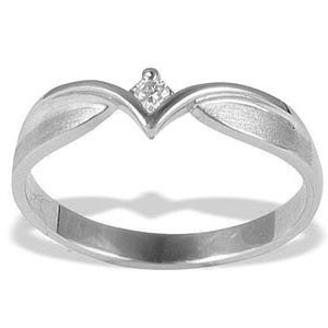 Pierścionek zaręczynowy z białego złota z brylantem CP-1004B