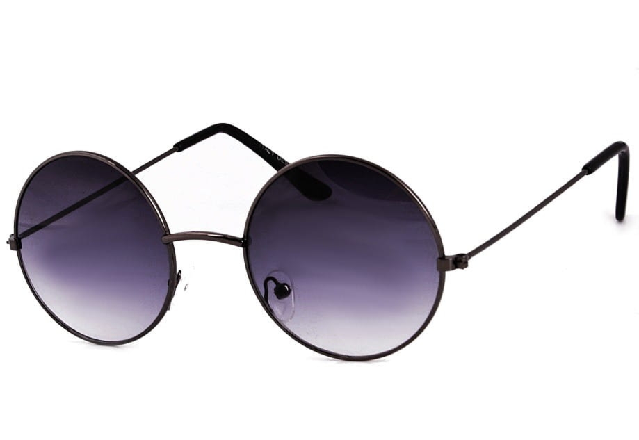 Lenonki czarne hippie retro 449A