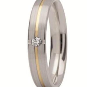 Obrączka z żółtego i białego złota ST-267BZ-k