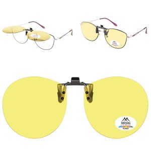 Żółte nakładki rozjaśniające polaryzacyjne na okulary korekcyjne C10C