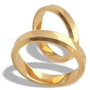 Obrączka z żółtego złota ŁK-07Z-EXTRA light-k