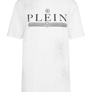 TSHIRT Z KRYSZTAŁOWYM ZDOBIENIEM I LOGO