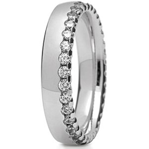 Obrączka z białego złota ST-289B-k