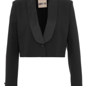 MARYNARKA Z KLAPAMI "CROPPED CLUB"