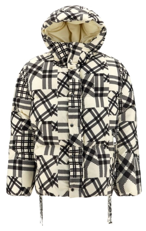 KURTKA PUCHOWA Z LOGO "MULTICHECK"