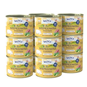 185g Karma mokra Bezzbożowa, monoproteinowa Kot dorosły Wieprzowina