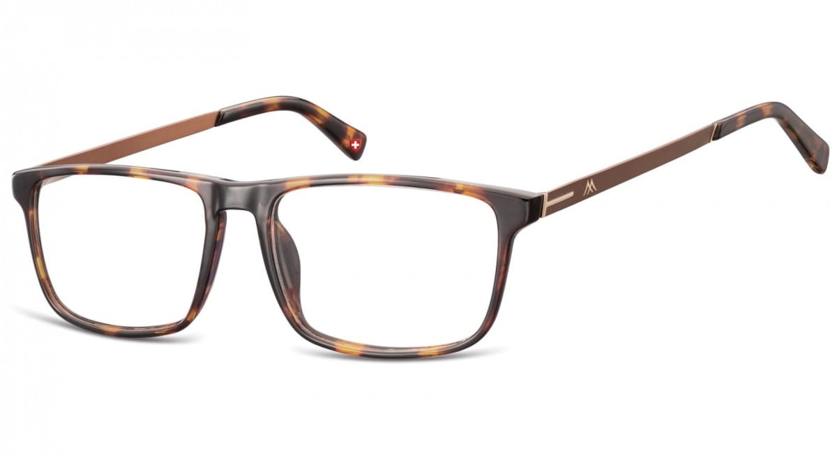 Okulary oprawki korekcyjne Nerdy Unisex Montana MA59A panterka + brązowy zausznik