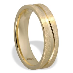 Obrączka z żółtego złota ŁN-15Z-m