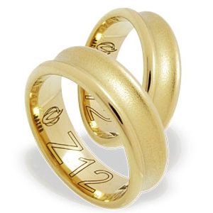 Obrączka z żółtego złota ŁZ-12Z-k