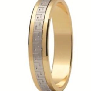 Obrączka z żółtego i białego złota ST-202ZB-m