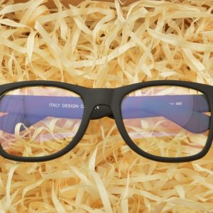 Okulary Nerdy z filtrem światła niebieskiego do komputera zerówki R-BL-1580K-1