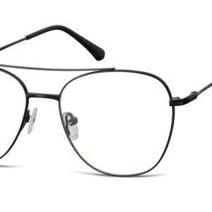 Oprawki okulary Pilotki zerówki korekcyjne 922B czarne