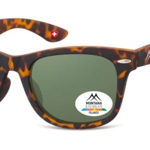 Okulary dziecięce nerdy Montana 967G polaryzacyjne matowe panterka