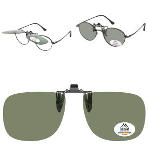 Nakładki przeciwsłoneczne polaryzacyjne na okulary korekcyjne C9A zielone