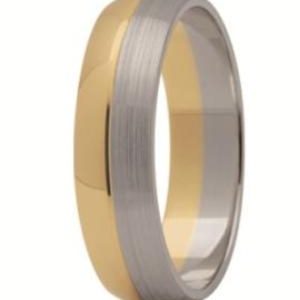 Obrączka z żółtego i białego złota ST-120ZB-k