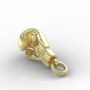 Wisiorek rękawica bokserska, żółte złoto BP-20Z