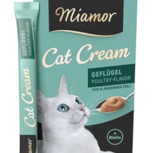 Miamor Cat Cream przysmak pasta z drobiem i biotyną 6x15g