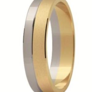 Obrączka z żółtego i białego złota ST-121ZB-k