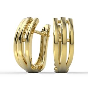 Kolczyki z żółtego złota BPK-29Z