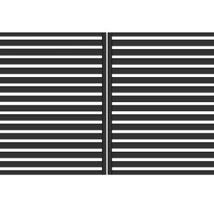 Brama typ WALL 60 - antracyt , brązowa , czarna , szara , zielona - 3,00 m