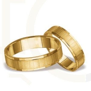 Obrączek ślubne z żółtego złota (para) ST-23Z