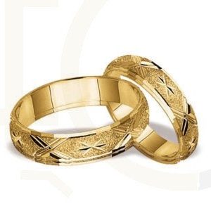 Obrączki ślubne z żółtego złota (para) ST-20Z