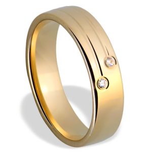 Obrączka z żółtego złota ŁN-14Z-k