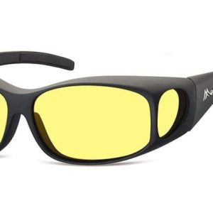 Żółte Okulary z Polaryzacją HD Fit Over dla Kierowców, nakładane na Korekcyjne MFO1F