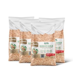 Doran Gold DREWNIANY PELLET 6mm DLA KOTA KRÓLIKA ŚWINKI JASNY ODPYLONY - 120l