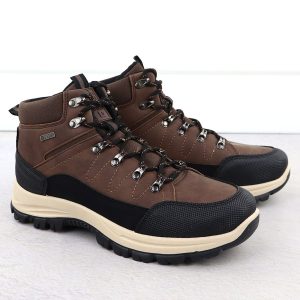 Trapery męskie nieocieplane brązowe Big Star SS174049