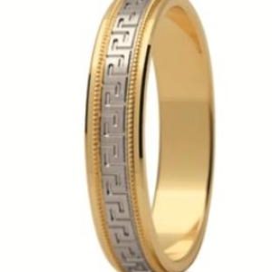 Obrączka z żółtego i białego złota ST-212ZB-m